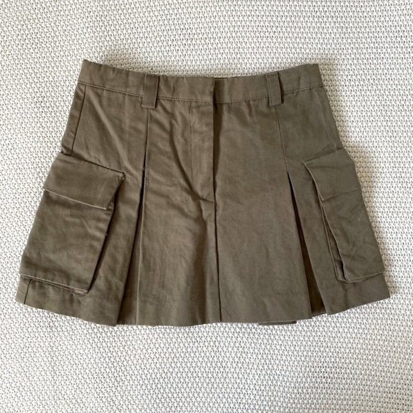 ZARA - Cargo Army Green Skirt - Picture 1 of 7